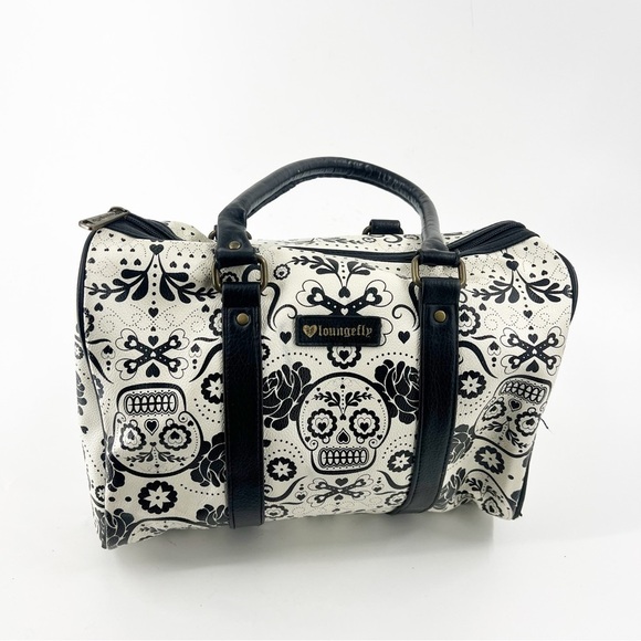 Loungefly Handbags - ✅ Disney Parks Loungefly Sugar Skull Black & White Satchel Purse